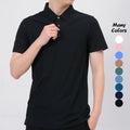 180 Grams Nylon Spandex Golf Shirt Custom Logo Printing Overseas High Quality Dry Quick for Adult Men Golf Shirt