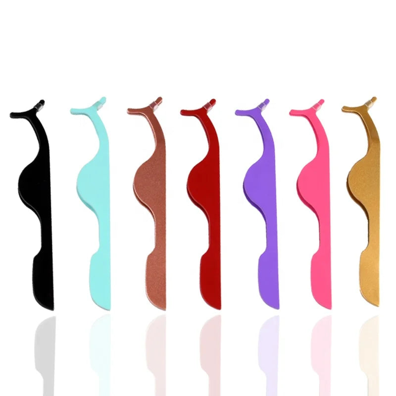 Wholesale Metal False Eyelash Assistant Stainless Steel Tweezers Applicator Clip  Makeup Tools False Eyelash Tweezers
