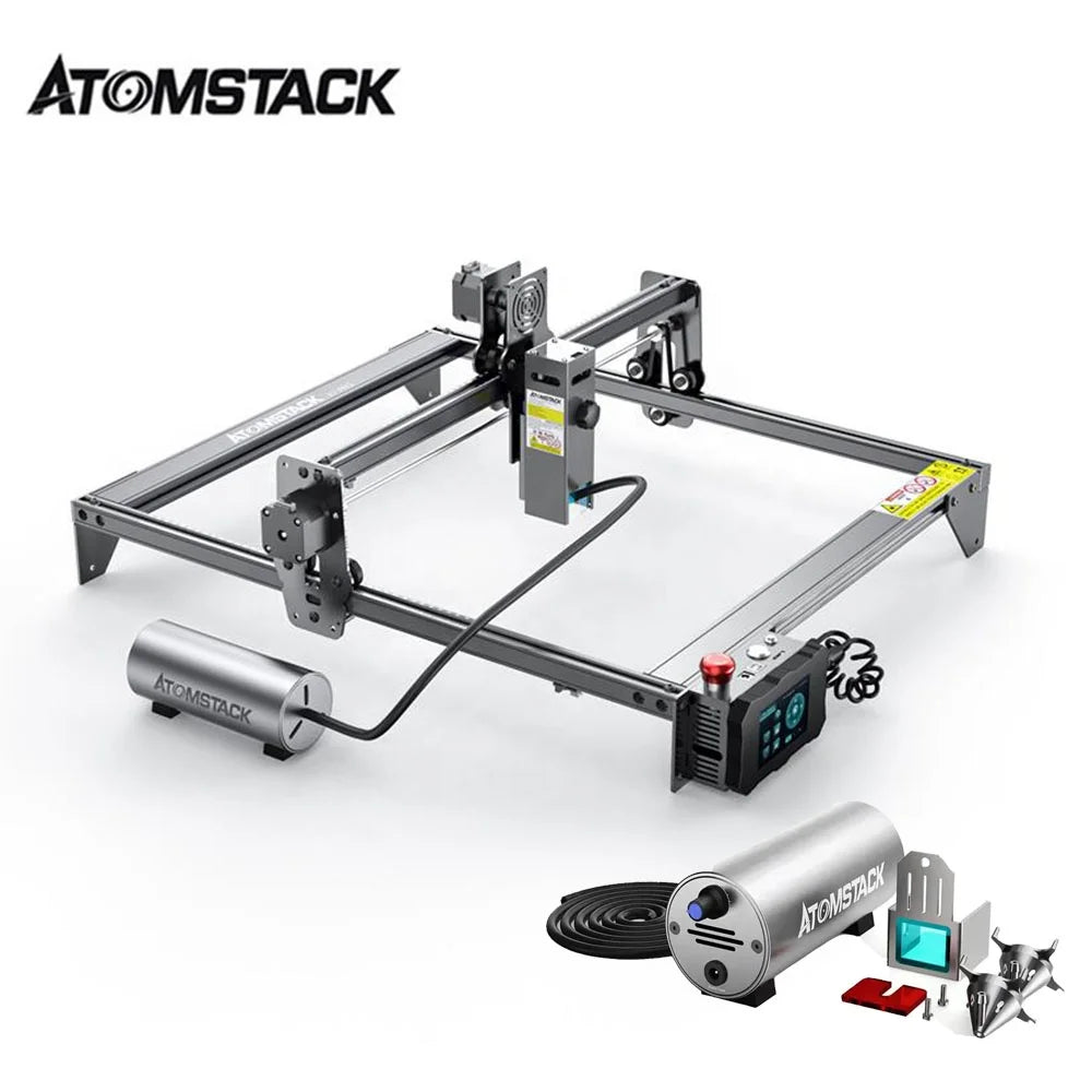 ATOMSTACK X7 A10 S10 A5 PRO Air-Assisted Accessories Quiet Fast Installation Soot Removal Super Airflow Laser Cutting/Engraving