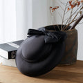 Wholesale Ladies Female Women Wide Brim Burgundy Fascinator Wedding Hats 30cm Large Base for Ladies