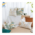 Innermor Woven Heated Embroidered Floral Bedroom Decoration Cushion Cover Luxury Throw Pillow Case for Sofa Portable Removable