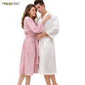 Hot Selling Luxury Bathrobe Cute New Design Good Water Absorption Quality Knee Length Woven Fabric Customizable Front Easy Carry