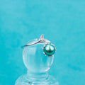 R030528 DIY 6-8mm Natural Freshwater Pearl Ring Accessory 925 Sterling Silver Adjustable Size Engagement Jewelry Ring for Women