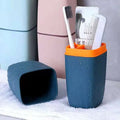 Modern Rinsing Mug Cup Kids Plastic Carrying Storage Box Household Stand Cup Toothpaste Dispenser Holder Travel Toothbrush Case