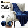 Custom Warm Bliss Cozy Ultra Soft Premium Thickened Coral Fleece Fabric Fluffy Plush Polyester Flannel Throw Blanket Wholesale
