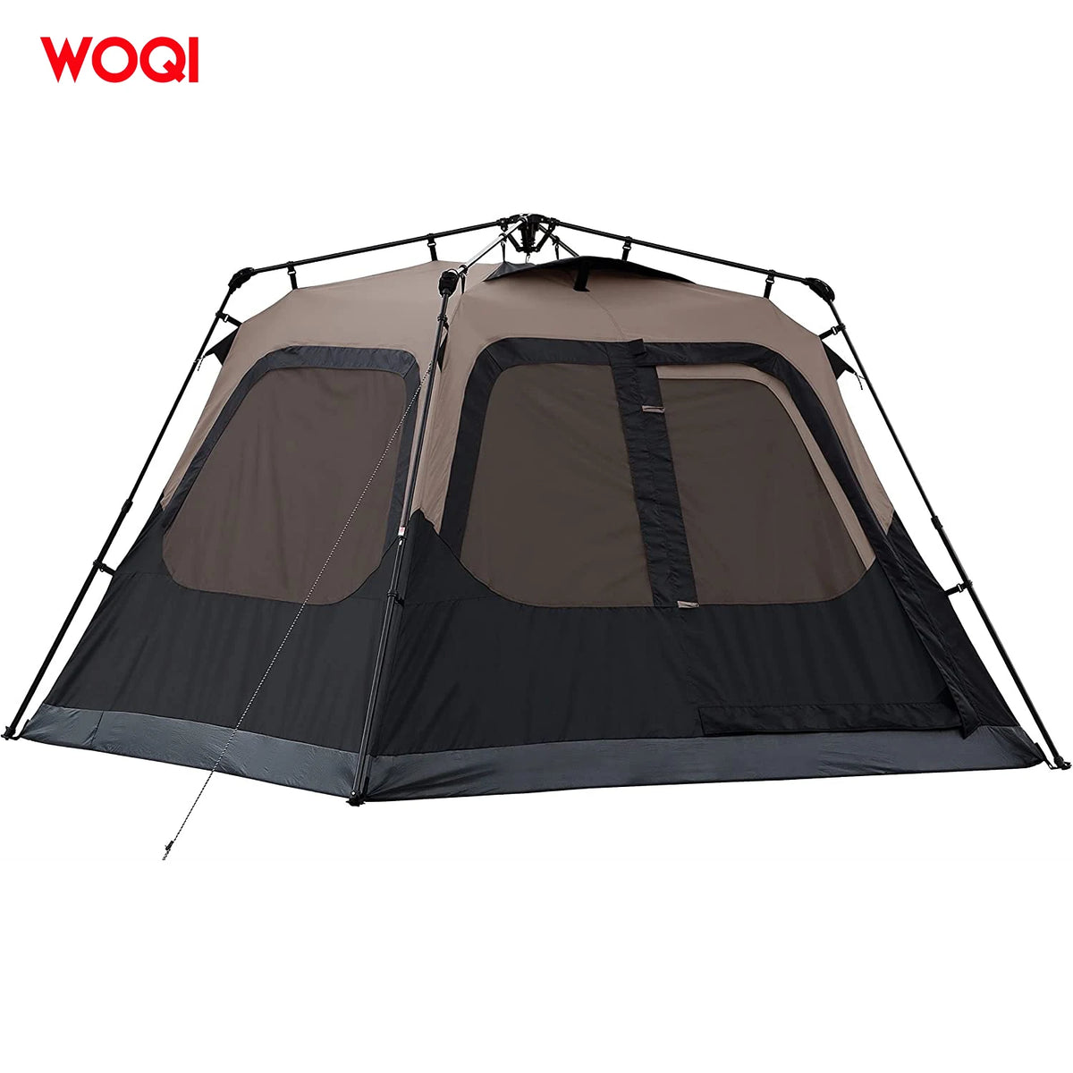 WOQI Outdoor Camping Automatic Pop up Tents with Vestibule Waterproof Tent with Instant Setup in 60 Seconds