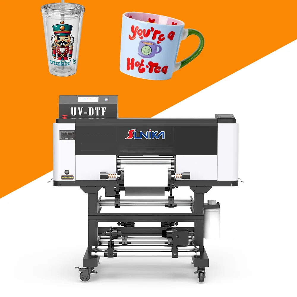Sunika Cheapest 30cm Roll ab Film Uv Dtf  Printer Flatbed Uv Printer Digital Printing Machine  for Glass