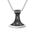 Custom Norse Ax Pendant Men's Necklace Stainless Steel Jewelry Viking Necklace for Man