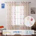 Wholesale Floral Pattern Embroidery Sheer Window Curtains Tulle Embroidered Drapes for Home Living Room with Low MOQ