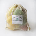 Durable Large Organic Cotton Mesh Bag Eco-Friendly Reusable Recyclable Drawstring Soap Net Bag Washable