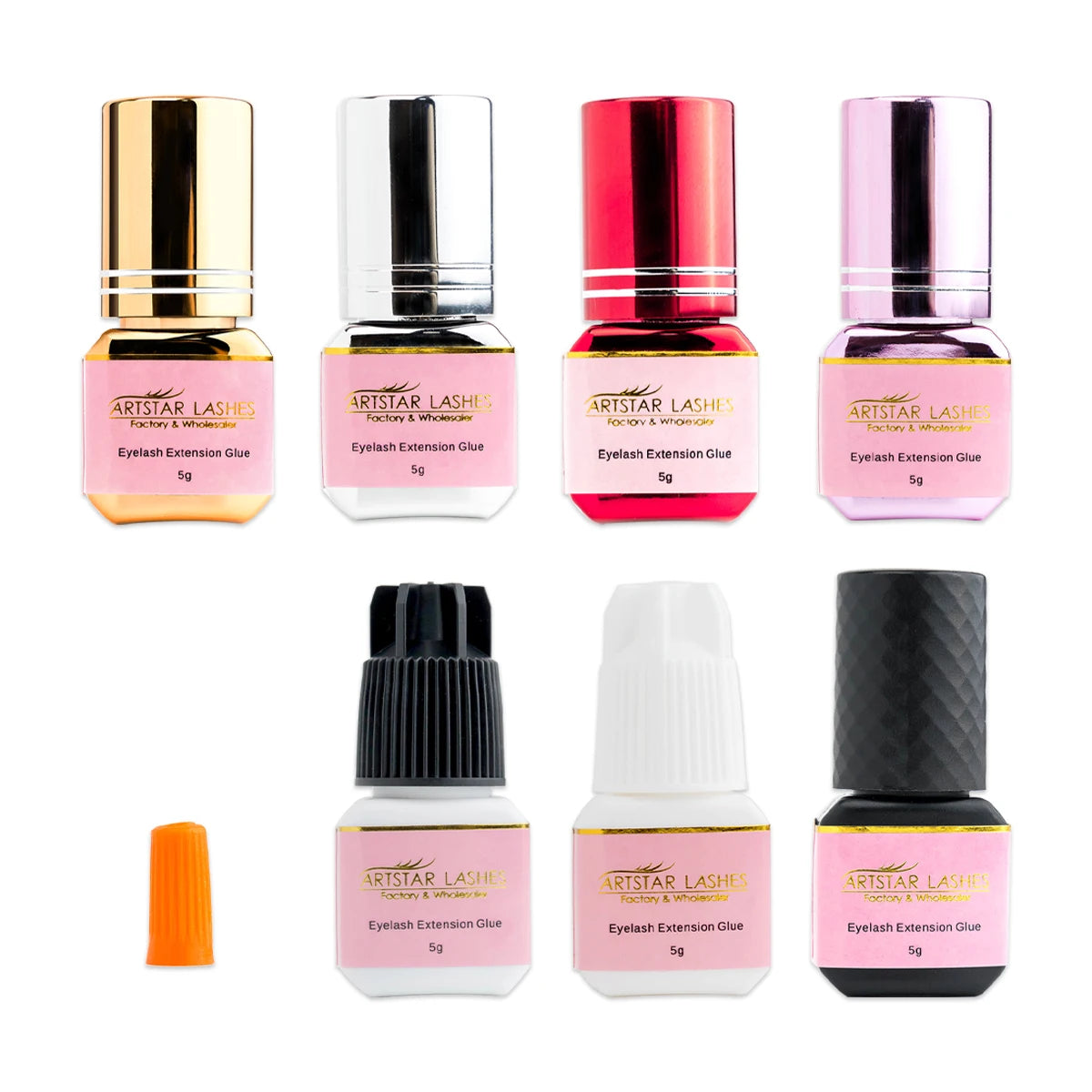 Eyelash Glue Dark-Black Waterproof Fast Drying Glue Makeup Adhesive Lash Eyelash Extension Glue for Lashes