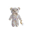 Crystal Wedding Brooch Pin 2022 New Design Little Bear Shape Crystal Rhinestone Wedding Brooch