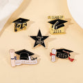 Wholesale Cheap Price Custom 2025 Graduation Children's Wedding Party Alloy Hard Enamel Print Lapel Pins for Gifts
