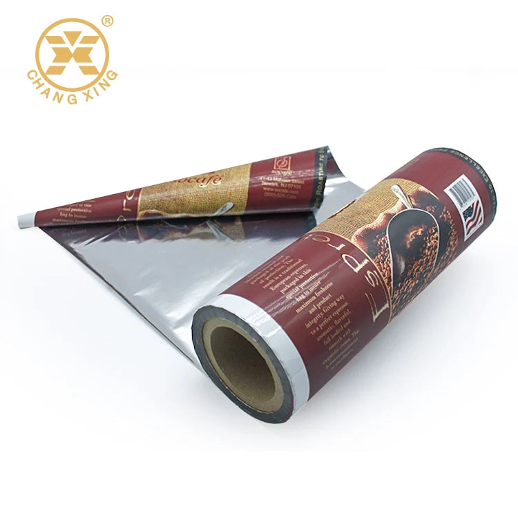 Custom Size Printing Scrap Food Packaging Bag Jumbo Roll PET AL PE Film for Snack Dried Beef Potato Chips