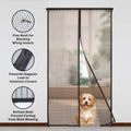 AURA SHADE Eco-Friendly Polyester Punch-free Grey Black 2CM/4CM Summer Dense Mesh Magnetic Insect Fly Screen Exterior Curtain
