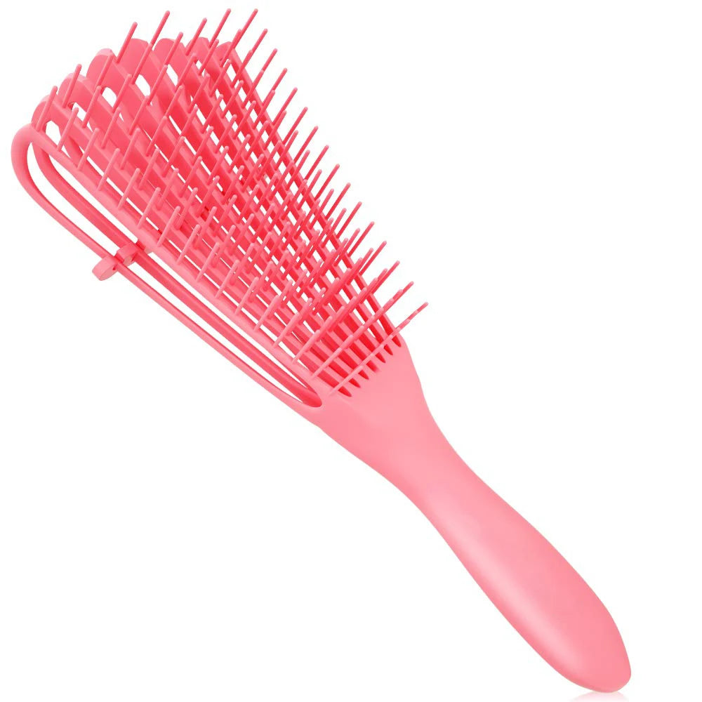 Detangling Vent Brush for Curly Hair Afro Textured 3a-4c Kinky Wavy / Dry/Long Thick Hair ABS Waterproof Massage & Straightener