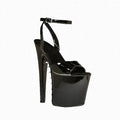 High Heels Open Toe Women's Shoes 20cm High Heels Sandals Platform Dance Shoes Black Pole Dance High Heels