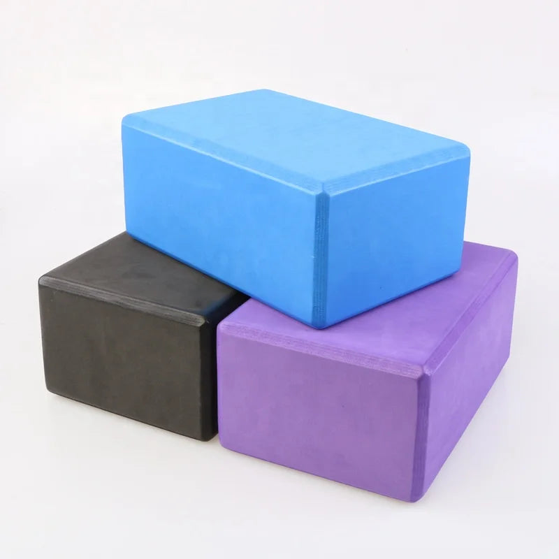 EVA Yoga Block Custom Printed New Pink Purple Black Green Waterproof Blue Body OEM Customized Logo