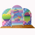 Display Stand Pop up Aluminum Frame Tension Printed Fabric Customization Arch Backdrop