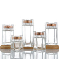 50ml 80ml 100ml 120ml 150ml 180ml 280ml 360ml 500ml 750ml Hexagon Glass Bird's Nest Bottle Glass Honey Bottle with Lid
