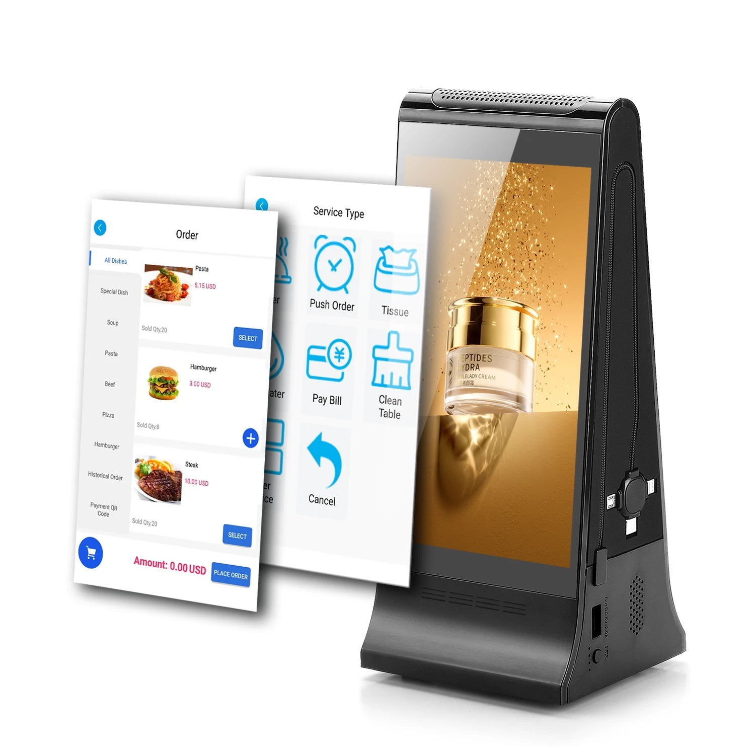 WeADS APP Flexible Wifi Remotely Control 7 Inch Small Table Advertising Player LCD AD Digital Display FYD-868