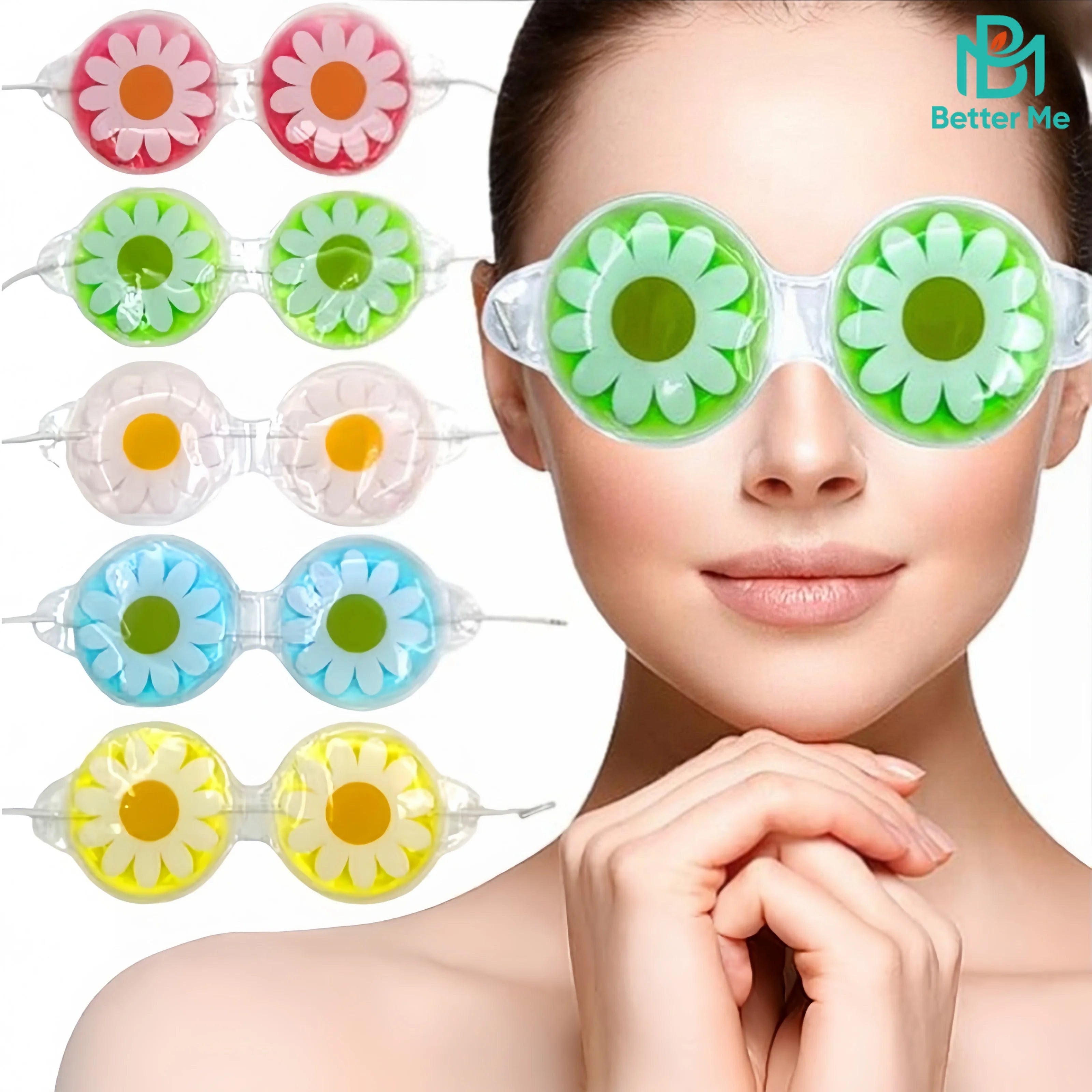 Comfortable Reusable Sport PVC Eye Pack Hot & Cold Gel Eye Mask for Pain Relief Hot & Cold Gel Eye Mask