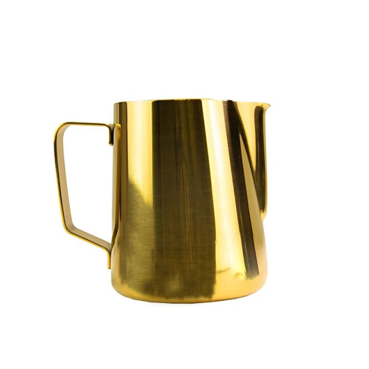 Custom 350ml 600ml Stainless Steel Milk Frothing Pitcher Latte Art Milk Jug for Espresso Coffee Barista Tools with Laser Logo MegaBDM