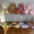 D-DW009 Wholesale Fan Leaf Arrangement Wedding Faux Plastic Palm Leaves Artificial for Flower Arrangement Home Party Decor