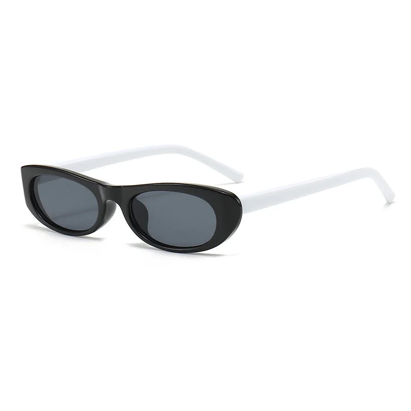 STY8161 New Personality Small Frame Sunglasses Women Men Brand Designer Oval Sun Glasses Black Rectangle Wholesale UV400 Shades