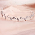 Rhinestone Rhinestone Crystal Willow Leaf Vine Bride Headband Grand Wedding Birthday Party Girl Headdress Jewelry