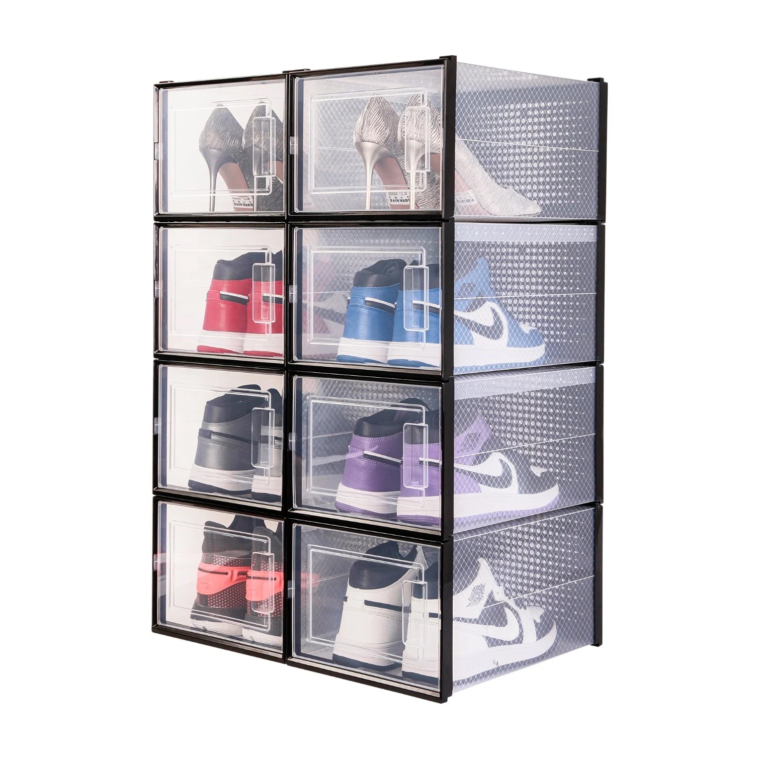 High-end clear Foldable Anti-oxidation Plastic Transparent Storage clear Shoe Box