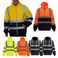Zipper Closure High Visibility Reflective Pullover 100% Polyester Anti-pilling Fleece EN ISO 20471 Class 2 Safety Sweatshirt