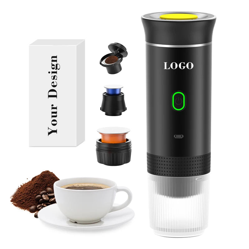 Multifunctional Cordless Espresso Coffee Machine Automatic Heating Portable Coffee Machine Portable Travel Capsule Coffee Maker
