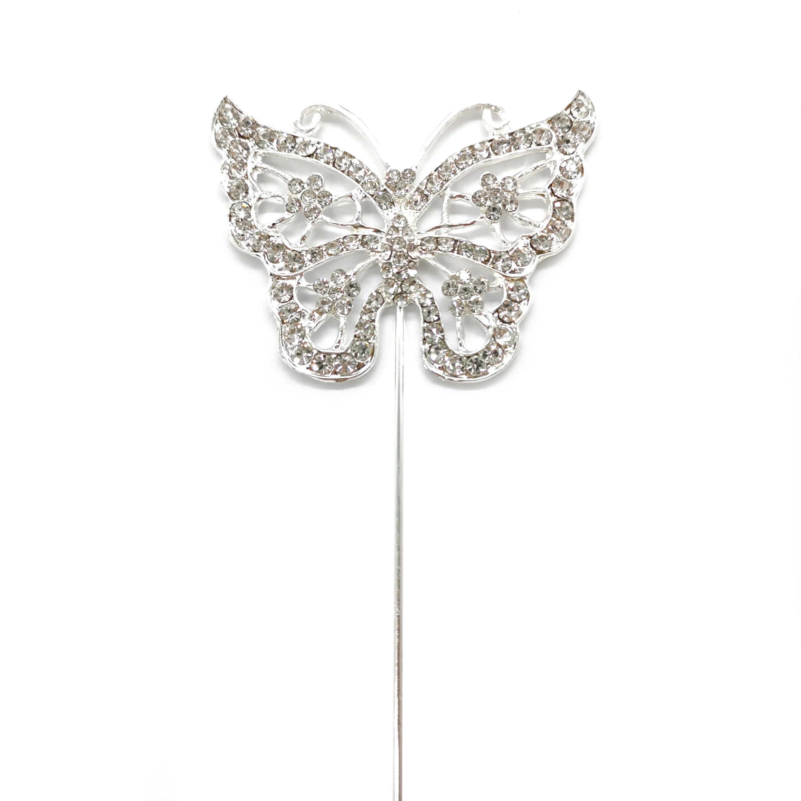 Sparkly Butterfly Rhinestone Diamante Crystal Cake Topper Funny Party Cake Decoration for Birthday and Wedding Wholesale Supply