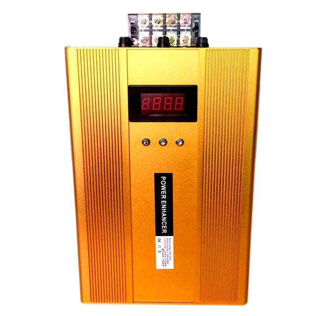 China Factory Aluminium Electricity Saving Box Intelligent 3 Phase Power Saver Energy Saving Equipment W/LCD JP005