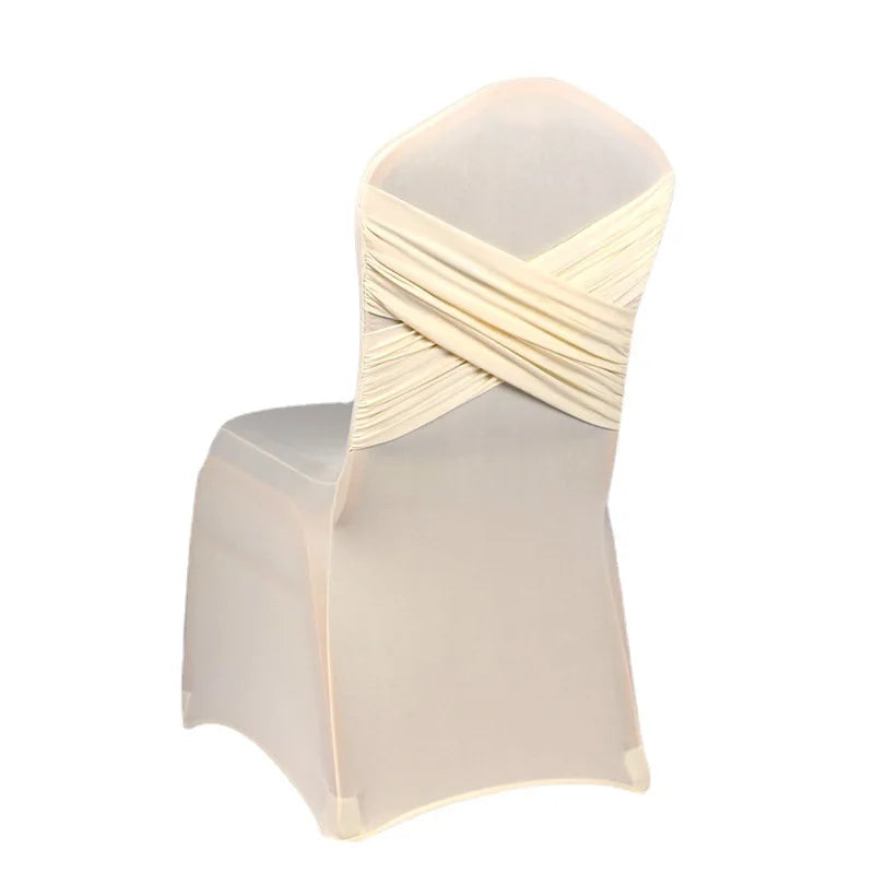 Wholesale  Spandex Chair Covers White Chair Cloths Stretch Chair Covers for Wedding