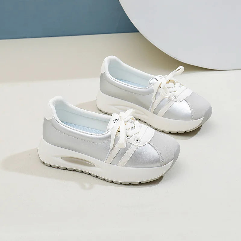 Wholesale Summer Fashion Trendy Thick Sole Heightening Walking Shoes Student Sports Sneakers for Women