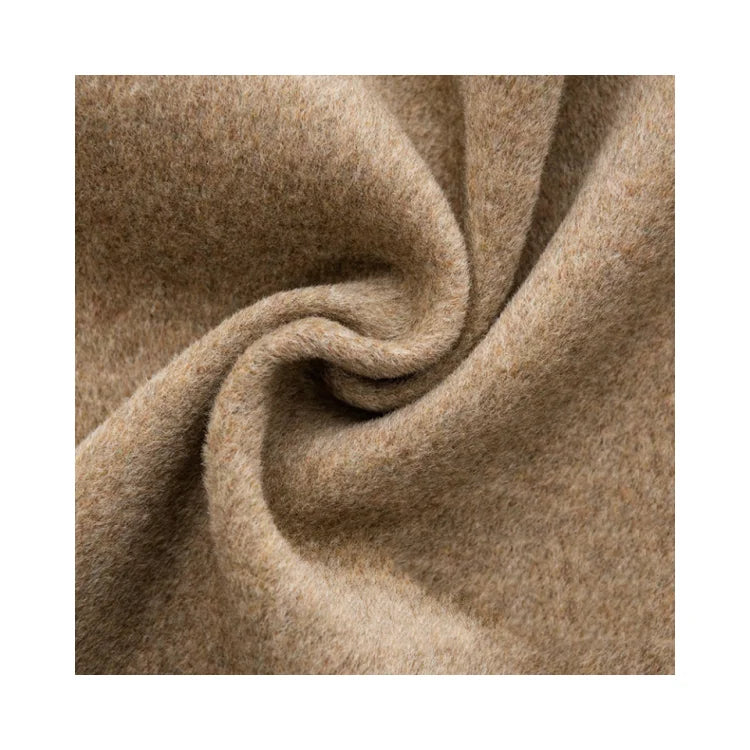 2024 New Competitive Windproof in Stock 100% Wool Mixed Color Double-Sides Fabric for Warm Winter Coat