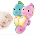 Cute Cotton Baby Feeding Toys Printed Seahorse Nightlight LED Lamp Soothing Glow Educational Toy for 0-12 Months Kids' Sleep