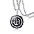 Men's Stainless Steel Pendant Necklace New Fashion Titanium Hip-hop Style Round Trendy for Weddings and Parties