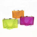 Hot Selling Transparent Chain Bag Luxury Crossbody Evening Bag Shoulder Mini Acrylic Purse Bag for Ladies
