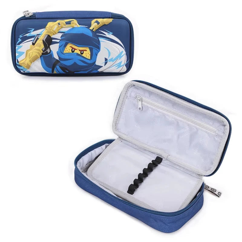 Wholesale Custom Portable Student Pencil Case Pouch Eva Polyester with Drawing Clipart School Kids' Bag for Boys and Girls