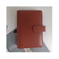 Wholesale Multiple Macaron Color Refillable Business Notebook Planner Work Agenda Budget Binder Cover PU Leather Ring Binder A6