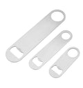 Creative Durable Beer Bottle Opener Stainless Steel Flat Speed Bottle Cap Opener Remover Bar Blade Kitchen Tool