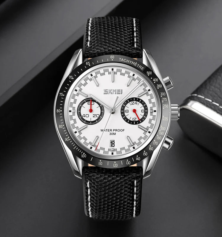 New Arrival Skmei 9292 Alloy Case Glass Dial Quartz Watch Customized Logo Men Fashion Luxury Waterproof 30 Meters