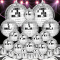New Arrival  2CM-100CM  Hanging Mirror Disco Ball Cool and Fun Hanging Party Disco Ball Silver Glass Disco Balls Christmas Decor