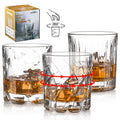 Creative Spinning Bourbon Rock Glasses Old-Fashioned Heavy Base Whiskey Tumbler