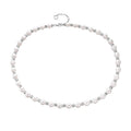 Fresh Water Mabe Pearl Baroque Shape Bead Necklace for Women 925 Sterling Silver Rhodium/Gold Plated Chain Elegant