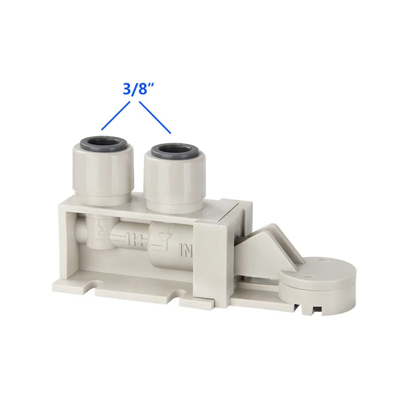 3/8" Home RO System Auto Shut-Off Valve Leak Sensor Detector Switch Manual Water Leakage Protector for PE Pipe