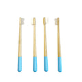 Eco Organic Charcoal 2 in 1 Travel Round Toothbrush for Hotels with Holder Single Use Travel Case Kit and Customized Logo
